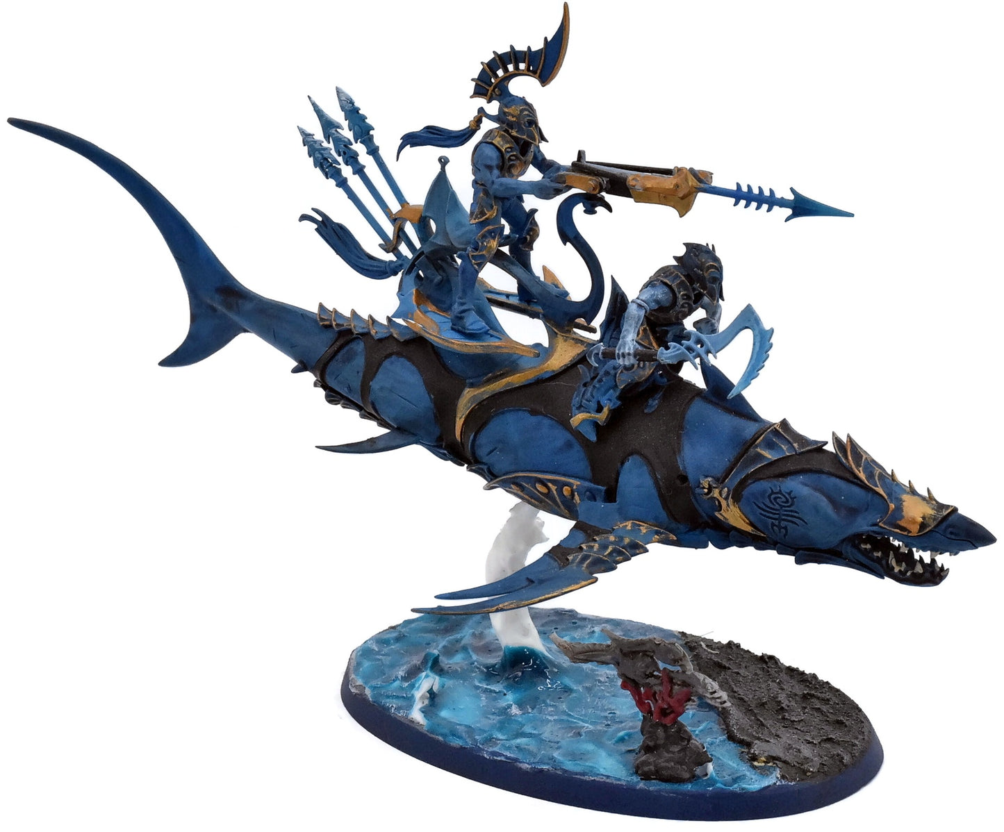 IDONETH DEEPKIN Akhelian Allopex #1 WELL PAINTED Warhammer Sigmar 0076