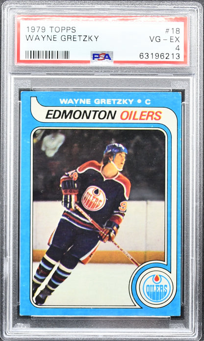Topps Wayne Gretzky Rookie 1979 Edmonton Oilers PSA 4