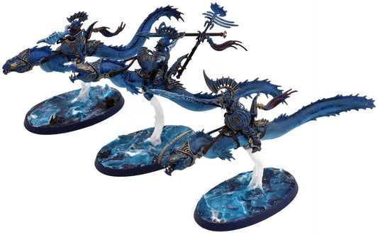 IDONETH DEEPKIN 3 Akhelian Morrsarr Guard #1 WELL PAINTED Warhammer Sigmar 0113