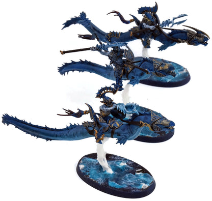IDONETH DEEPKIN 3 Akhelian Morrsarr Guard #1 WELL PAINTED Warhammer Sigmar 0113
