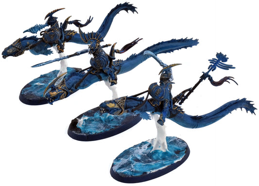 IDONETH DEEPKIN 3 Akhelian Morrsarr Guard #2 WELL PAINTED Warhammer Sigmar 0120