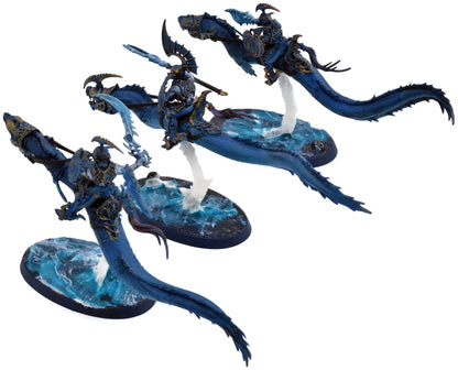 IDONETH DEEPKIN 3 Akhelian Morrsarr Guard #2 WELL PAINTED Warhammer Sigmar 0120