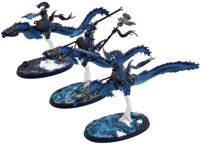 IDONETH DEEPKIN 3 Akhelian Morrsarr Guard #3 WELL PAINTED Warhammer Sigmar 0137
