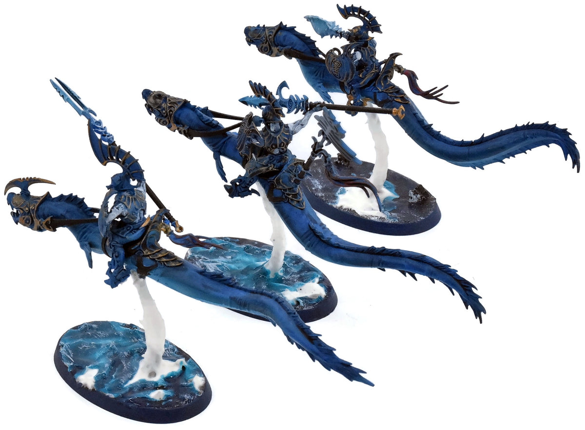 IDONETH DEEPKIN 3 Akhelian Morrsarr Guard #3 WELL PAINTED Warhammer Sigmar 0137