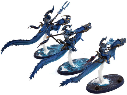IDONETH DEEPKIN 3 Akhelian Morrsarr Guard #3 WELL PAINTED Warhammer Sigmar 0137