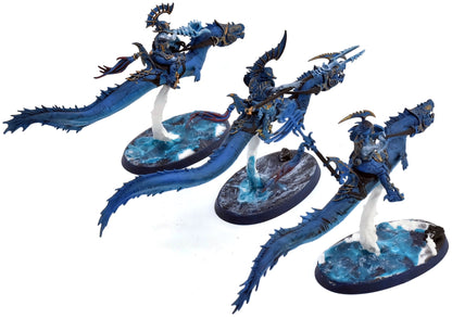 IDONETH DEEPKIN 3 Akhelian Morrsarr Guard #4 WELL PAINTED Warhammer Sigmar 0144