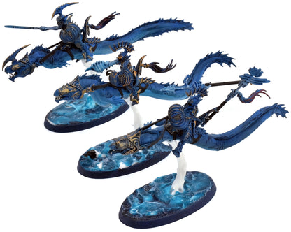 IDONETH DEEPKIN 3 Akhelian Morrsarr Guard #7 WELL PAINTED Warhammer Sigmar 0175