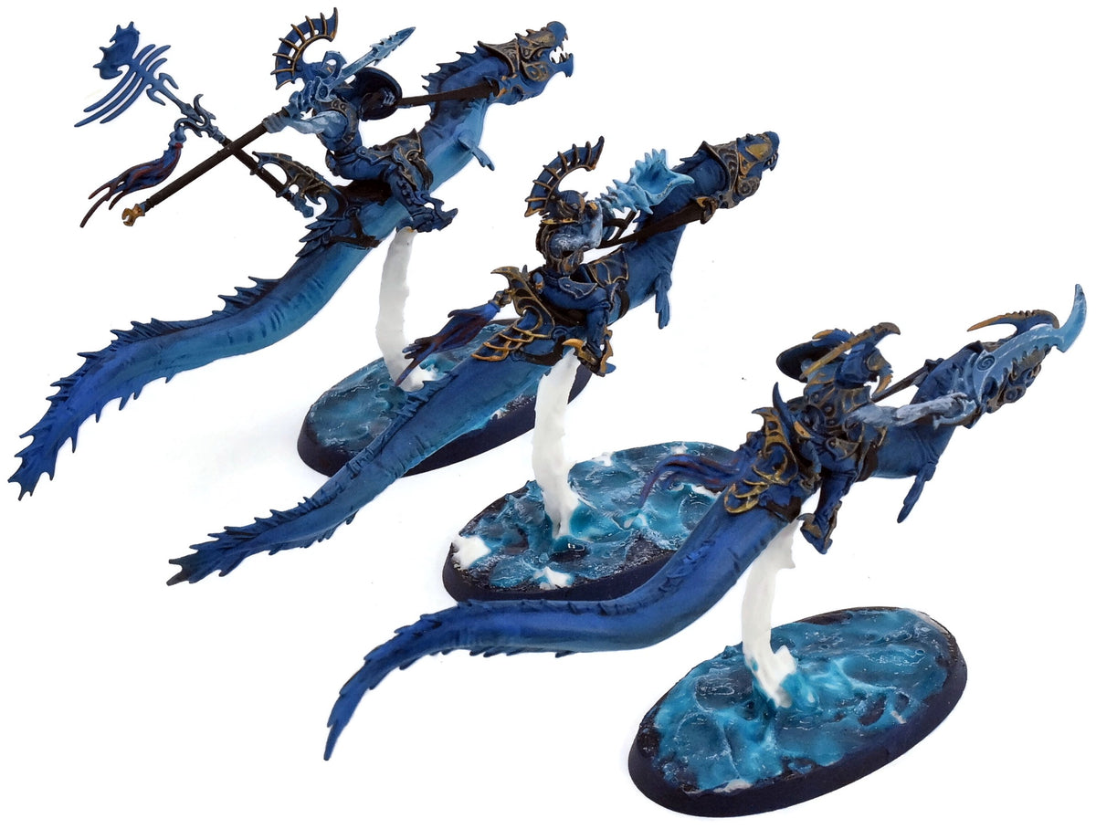 IDONETH DEEPKIN 3 Akhelian Morrsarr Guard #7 WELL PAINTED Warhammer Sigmar 0175