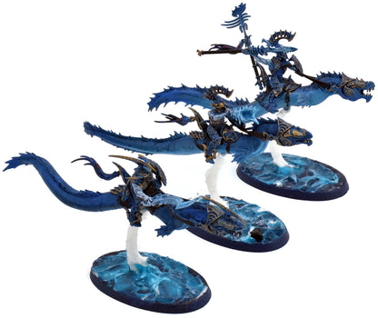 IDONETH DEEPKIN 3 Akhelian Morrsarr Guard #7 WELL PAINTED Warhammer Sigmar 0175