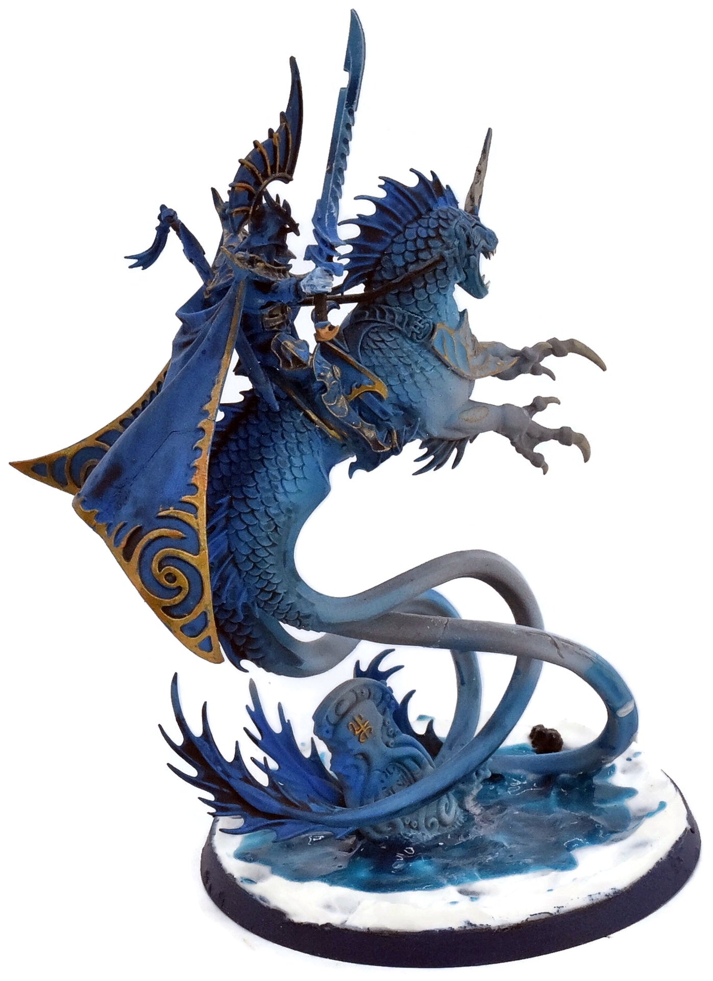 IDONETH DEEPKIN Ahkelian King #2 WELL PAINTED Warhammer Sigmar 0205