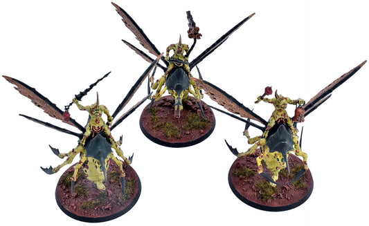 MAGGOTKIN OF NURGLE 3 Plague Drones Of Nurgle #1 COMMISSION PRO PAINTED 3713