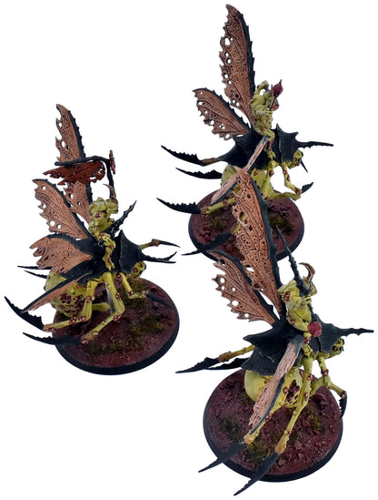 MAGGOTKIN OF NURGLE 3 Plague Drones Of Nurgle #1 COMMISSION PRO PAINTED 3713