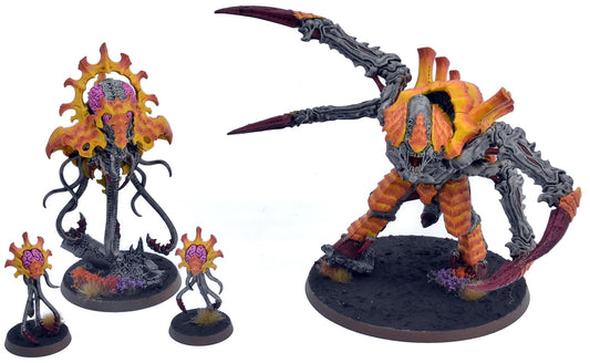 TYRANIDS 4 Horrors Of The Hive #1 WELL PAINTED Warhammer 40K 3782