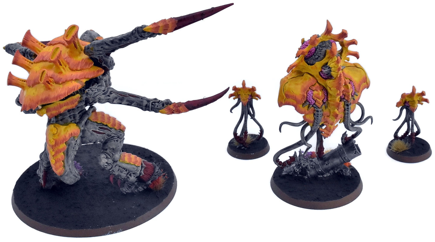 TYRANIDS 4 Horrors Of The Hive #1 WELL PAINTED Warhammer 40K 3782