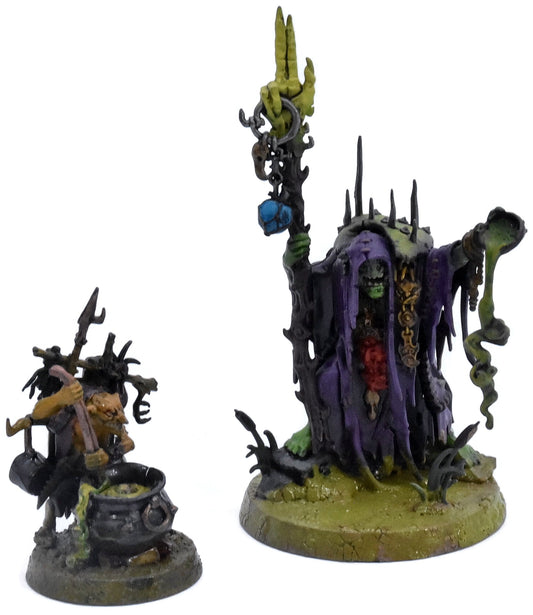 ORRUK WARCLANS Swampcalla Shaman With Pot-Grot #1 Warhammer Sigmar 3997