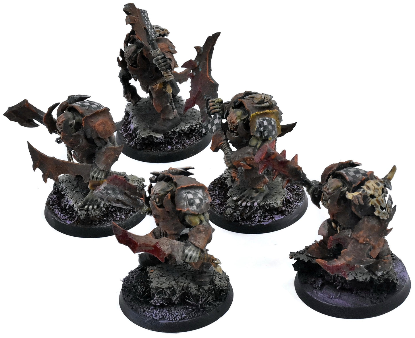 ORRUK WARCLANS 5 Orruk Brutes #2 PRO PAINTED Warhammer Sigmar 0878