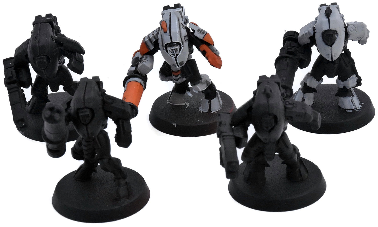 TAU EMPIRE 5 Xv25 Stealth Battlesuits #1 Warhammer 40K 1073