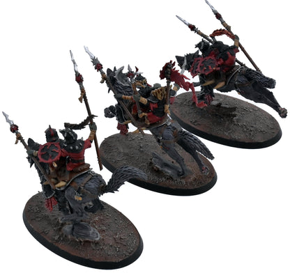 GLOOMSPITE GITZ 3 Snarlpack Cavalry #1 WELL PAINTED Warhammer Sigmar 1257