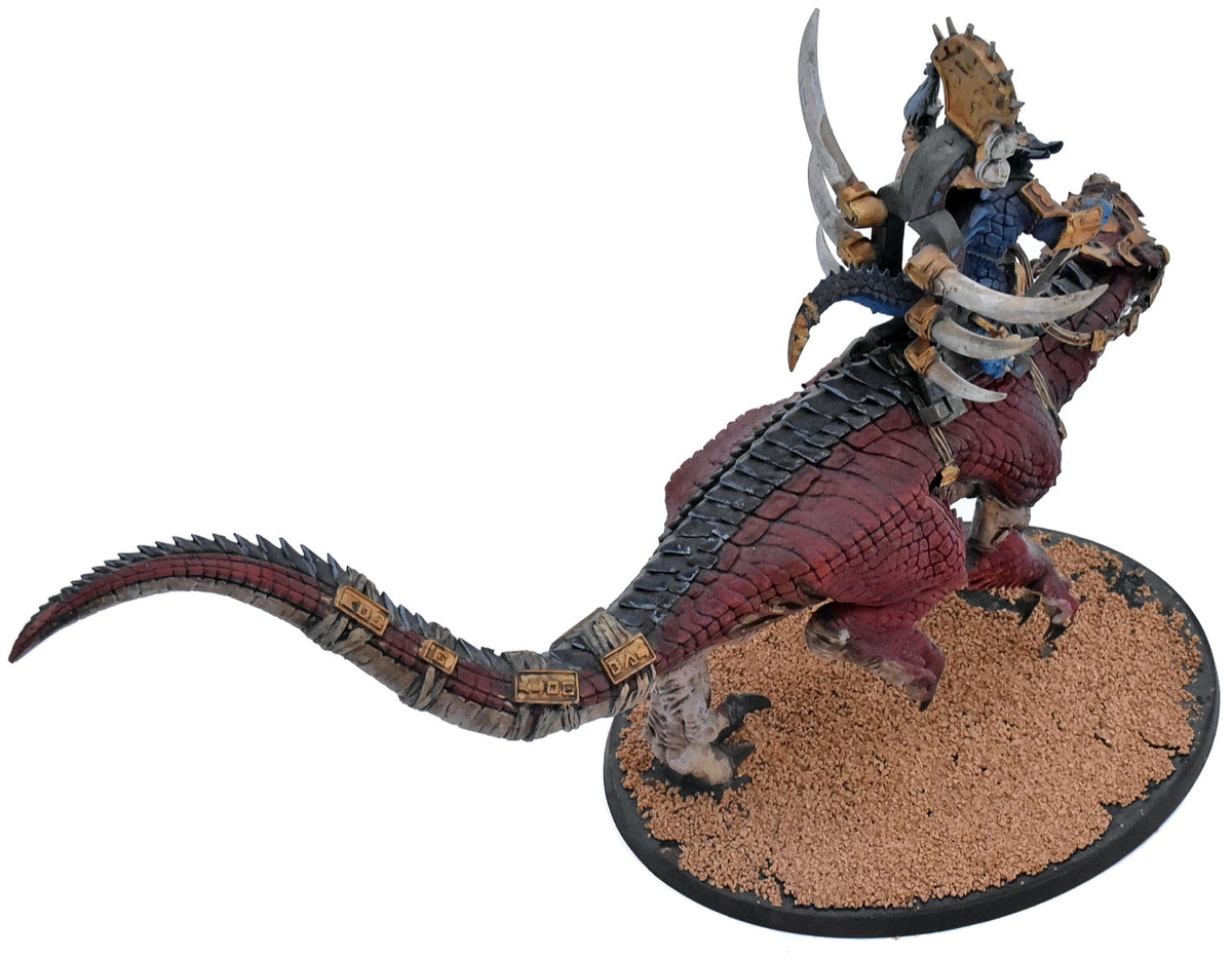 Saurus SERAPHON Saurus Scar-Veteran On Carnosaur #1 broken spear Sigmar 5038 ...