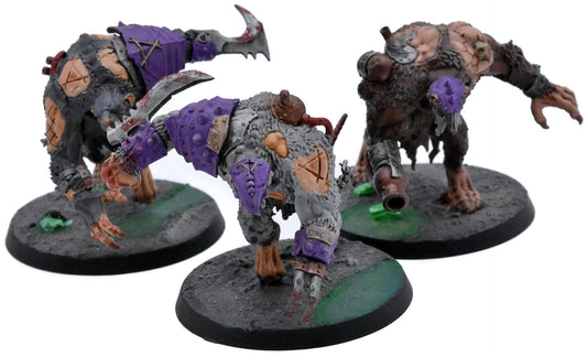 SKAVEN 3 Rat Ogor #1 WELL PAINTED Warhammer Sigmar 1493