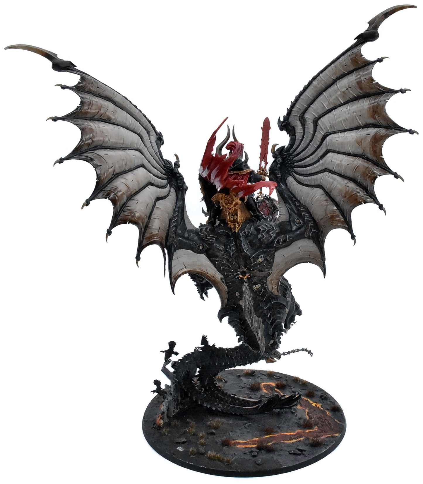 SLAVES TO DARKNESS Archaon Everchosen #1 WELL PAINTED Warhammer Sigmar 2162