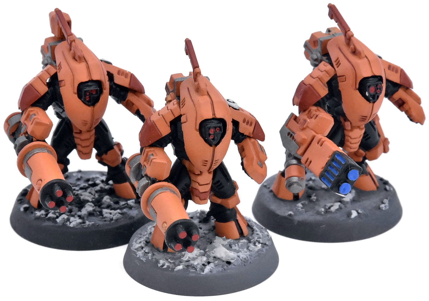 TAU EMPIRE 3 Xv25 Stealth Battlesuits #2 Warhammer 40K 2353
