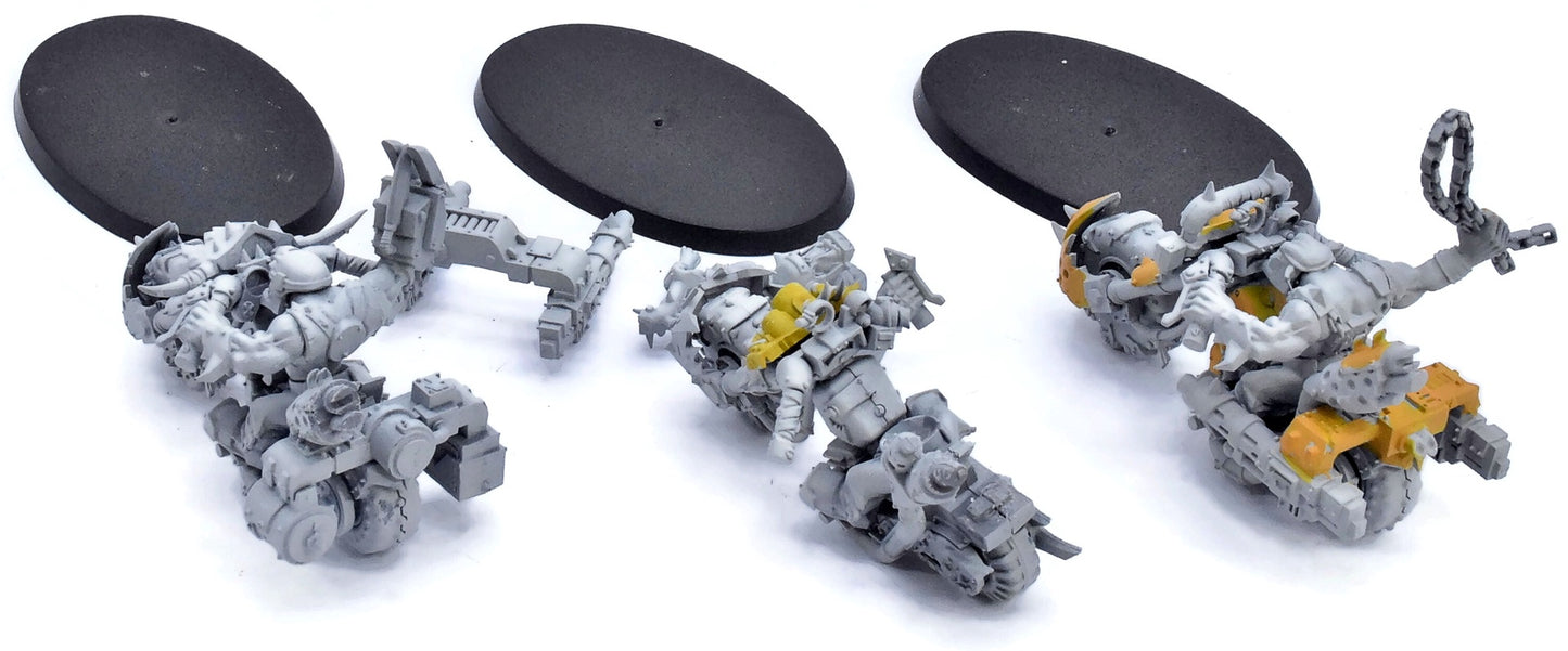 ORKS 3 Ork Warbiker Mob #1 Warhammer 40K 6424