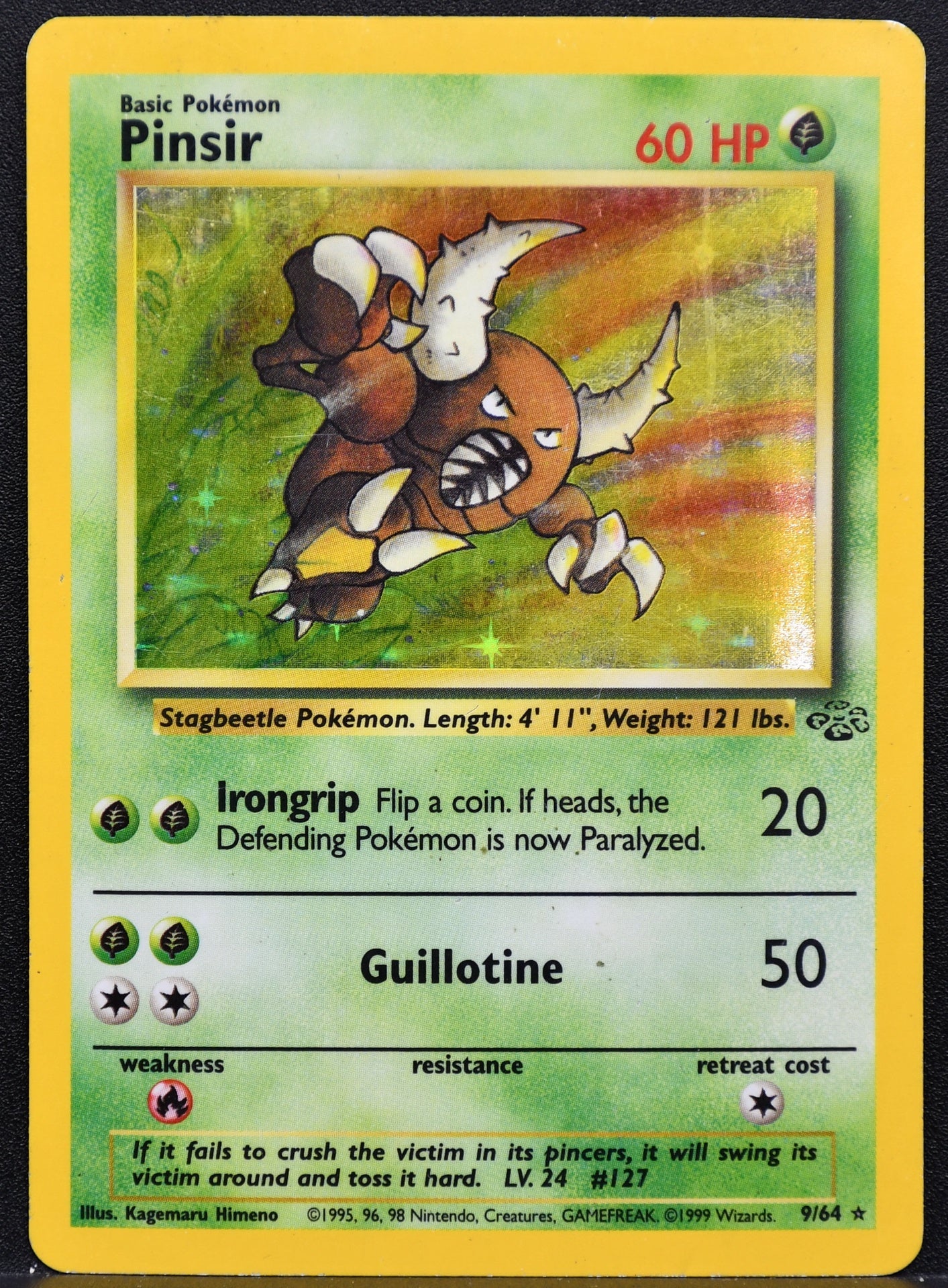 Pokemon TCG Pinsir 9/64 Jungle Holofoil HP