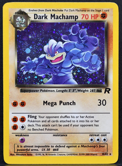 Pokemon TCG Dark Machamp 10/82 Team Rocket Holofoil LP
