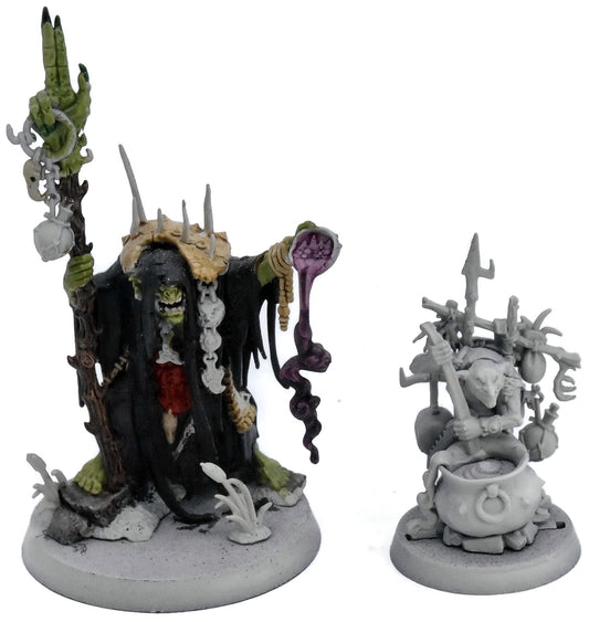 ORRUK WARCLANS Swampcalla Shaman and Pot-Grot #1 Warhammer Sigmar 2933