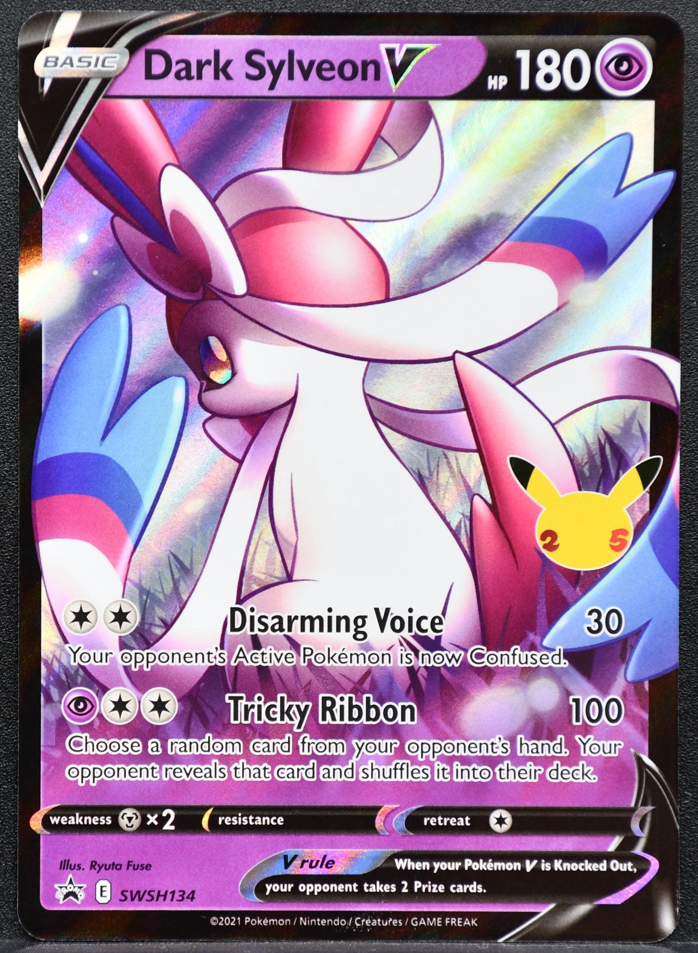Pokemon TCG Dark Sylveon V SWSH134 Sword & Shields Promo NM