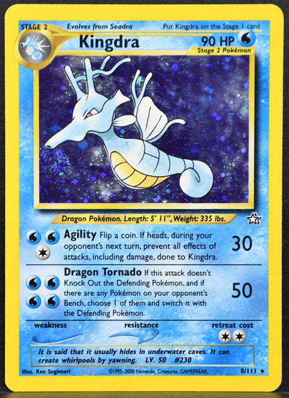 Pokemon TCG Kingdra 8/111 Neo Genesis Holofoil MP