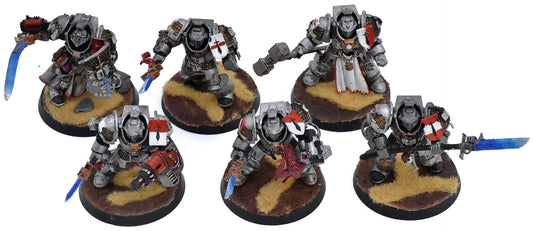 GREY KNIGHTS 6 Brotherhood Terminator Squad #1 WELL PAINTED Warhammer 40K 7025