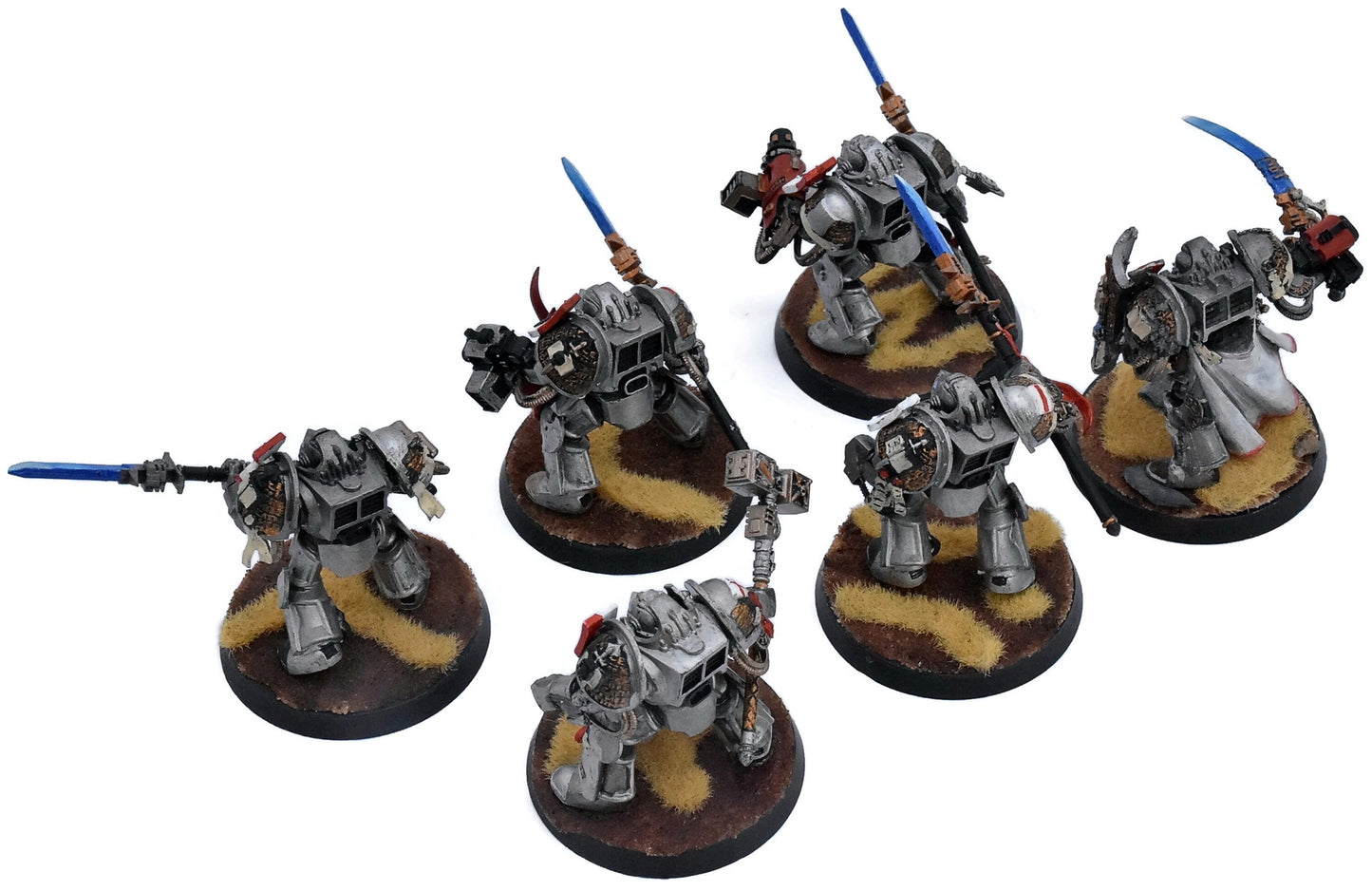 GREY KNIGHTS 6 Brotherhood Terminator Squad #1 WELL PAINTED Warhammer 40K 7025