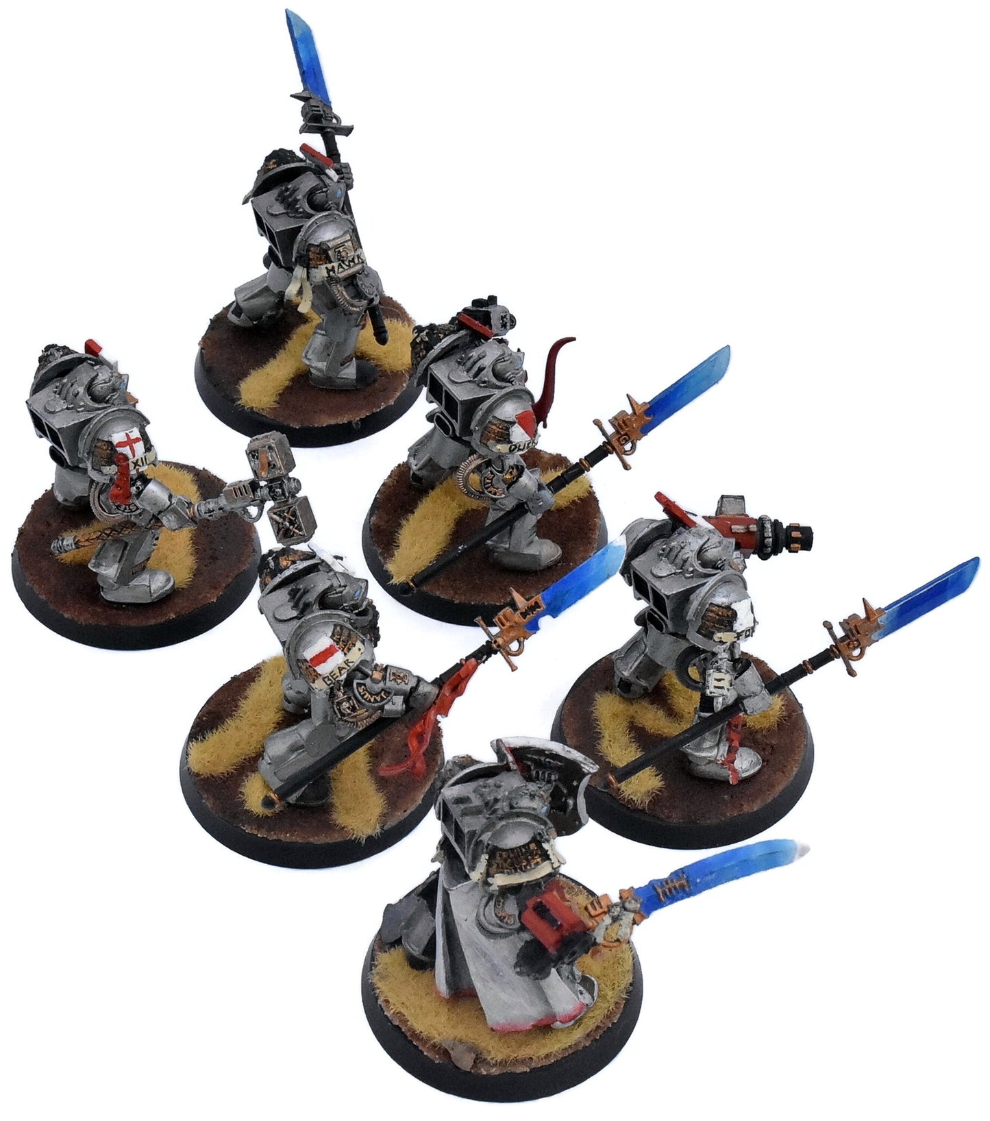 GREY KNIGHTS 6 Brotherhood Terminator Squad #1 WELL PAINTED Warhammer 40K 7025
