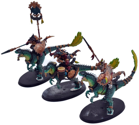SERAPHON 3 Aggradon Lancers #2 WELL PAINTED Warhammer Sigmar 3145