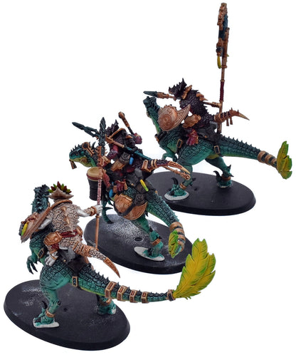 SERAPHON 3 Aggradon Lancers #2 WELL PAINTED Warhammer Sigmar 3145