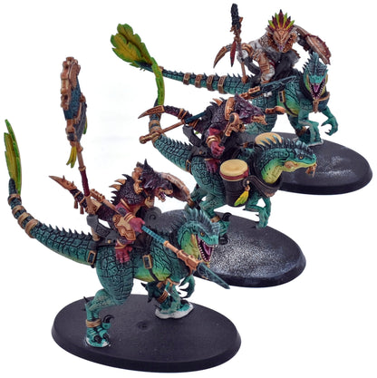 SERAPHON 3 Aggradon Lancers #2 WELL PAINTED Warhammer Sigmar 3145