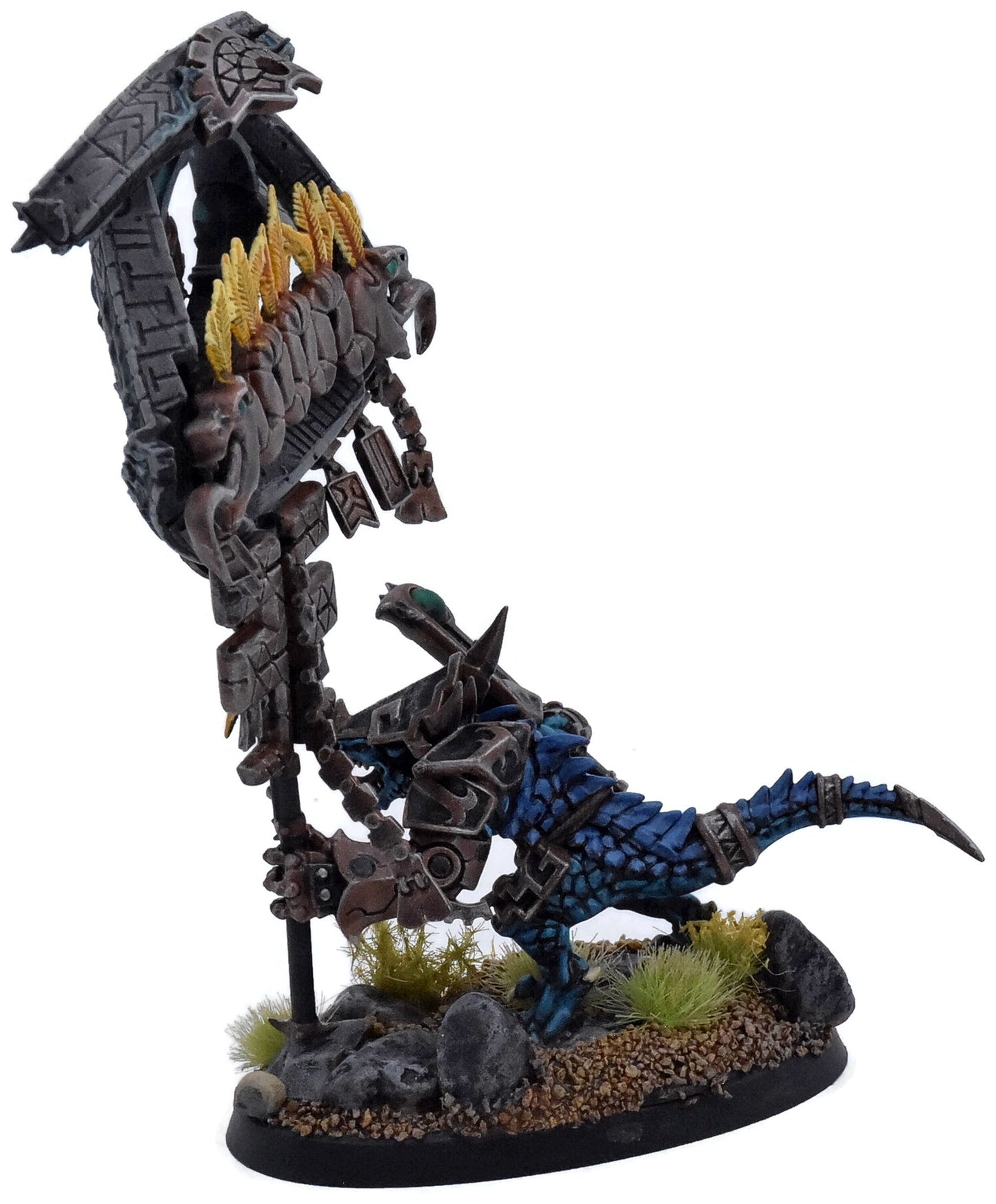 SERAPHON Saurus Astrolith Bearer #1 CONVERTED WELL PAINTED Warhammer Sigmar 3152