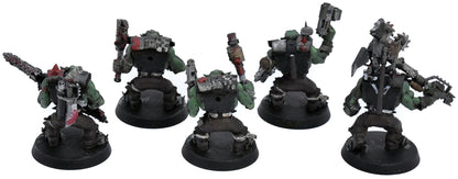 ORKS 5 Ork Nobz #1 Warhammer 40K 7148