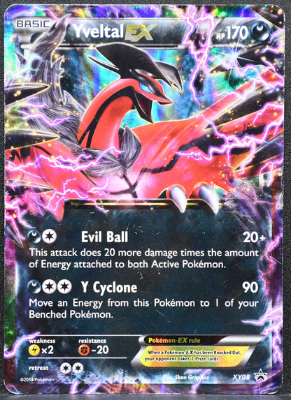 Pokemon TCG Yveltal EX XY08 Black Star Promo Damaged
