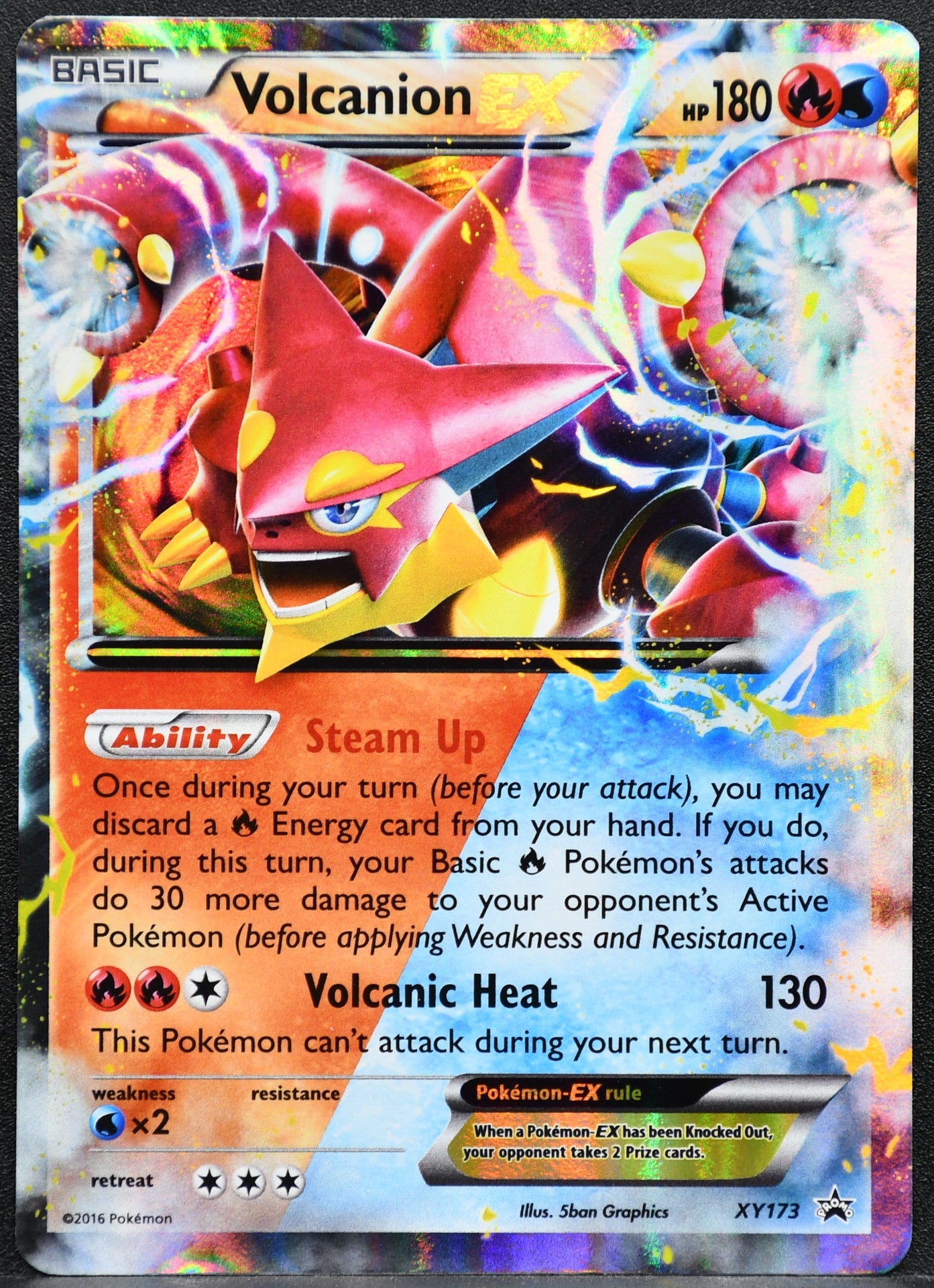 Pokemon TCG Volcanion EX XY173 XY Black Star LP