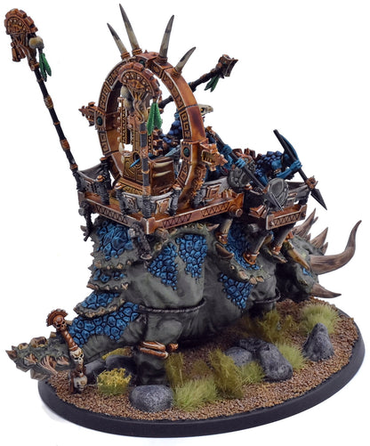 SERAPHON Engine of The Gods #1 WELL PAINTED Warhammer Sigmar Stegadon 3244
