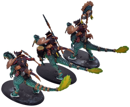 SERAPHON 3 Aggradon Lancers #1 WELL PAINTED Warhammer Sigmar 3251