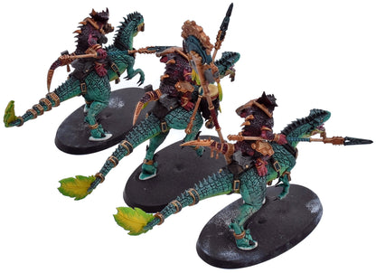 SERAPHON 3 Aggradon Lancers #1 WELL PAINTED Warhammer Sigmar 3251