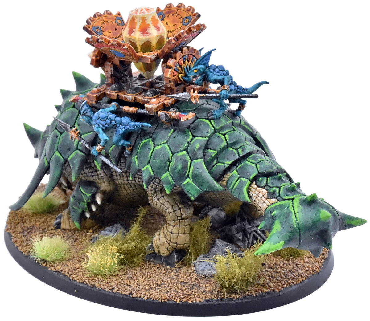 SERAPHON Bastiladon with Solar Engine #1 WELL PAINTED Warhammer Sigmar 3299