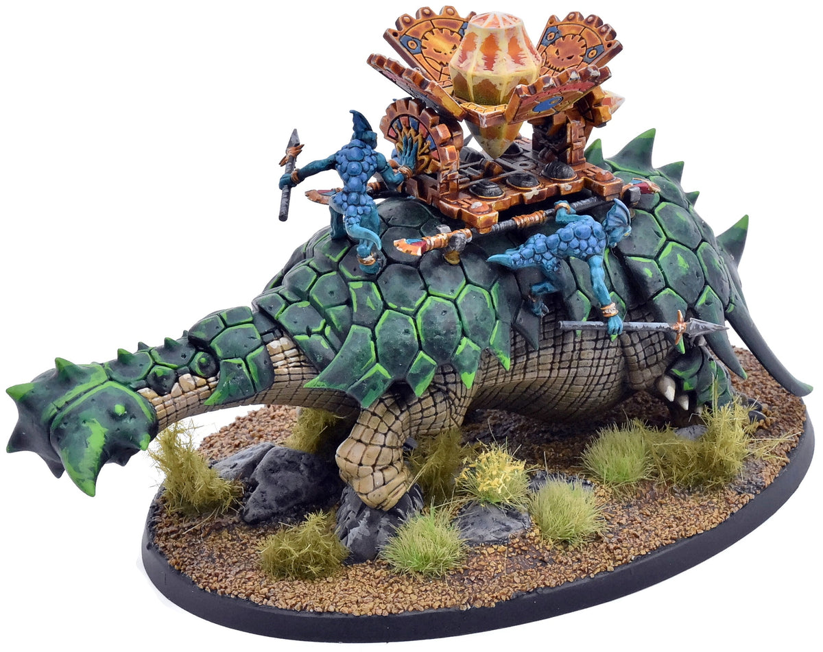 SERAPHON Bastiladon with Solar Engine #1 WELL PAINTED Warhammer Sigmar 3299