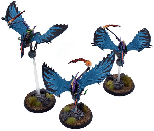 SERAPHON 3 Terradon Riders #1 WELL PAINTED Warhammer Sigmar 3305