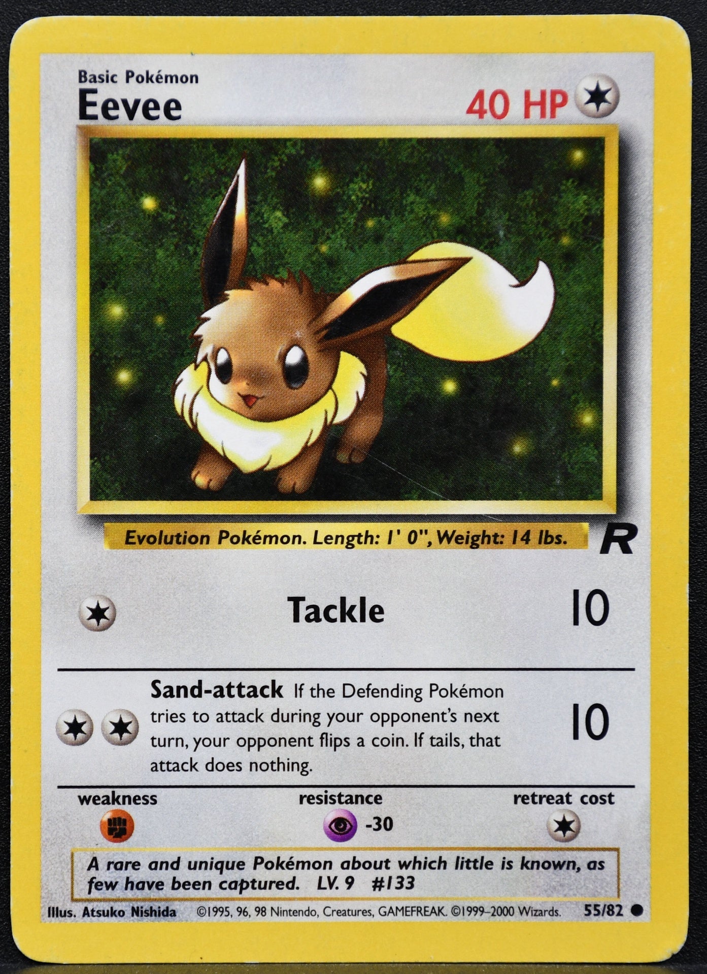 Pokemon TCG Eevee 55/82 Team Rocket HP