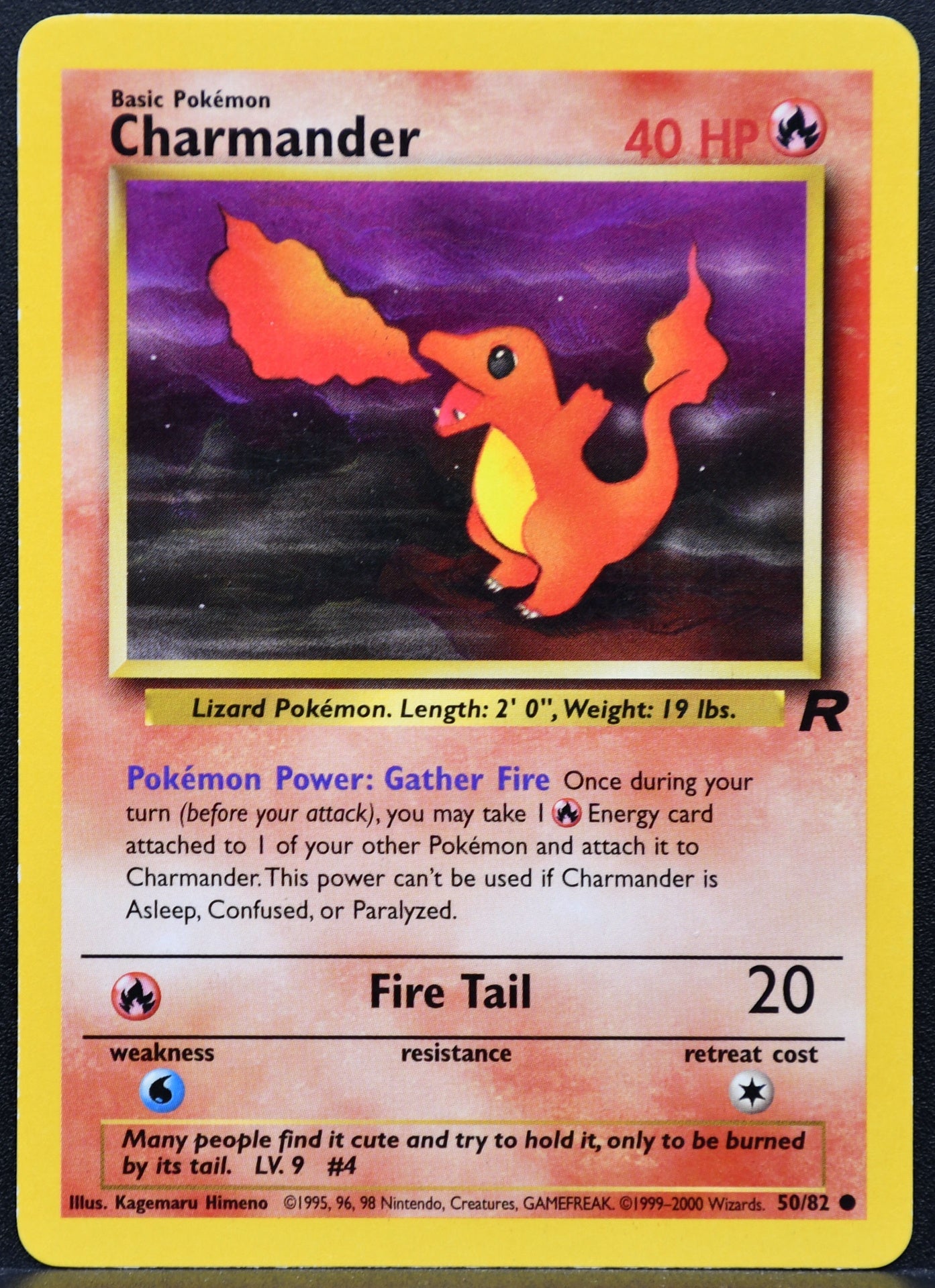 Pokemon TCG Charmander 50/82 Team Rocket HP